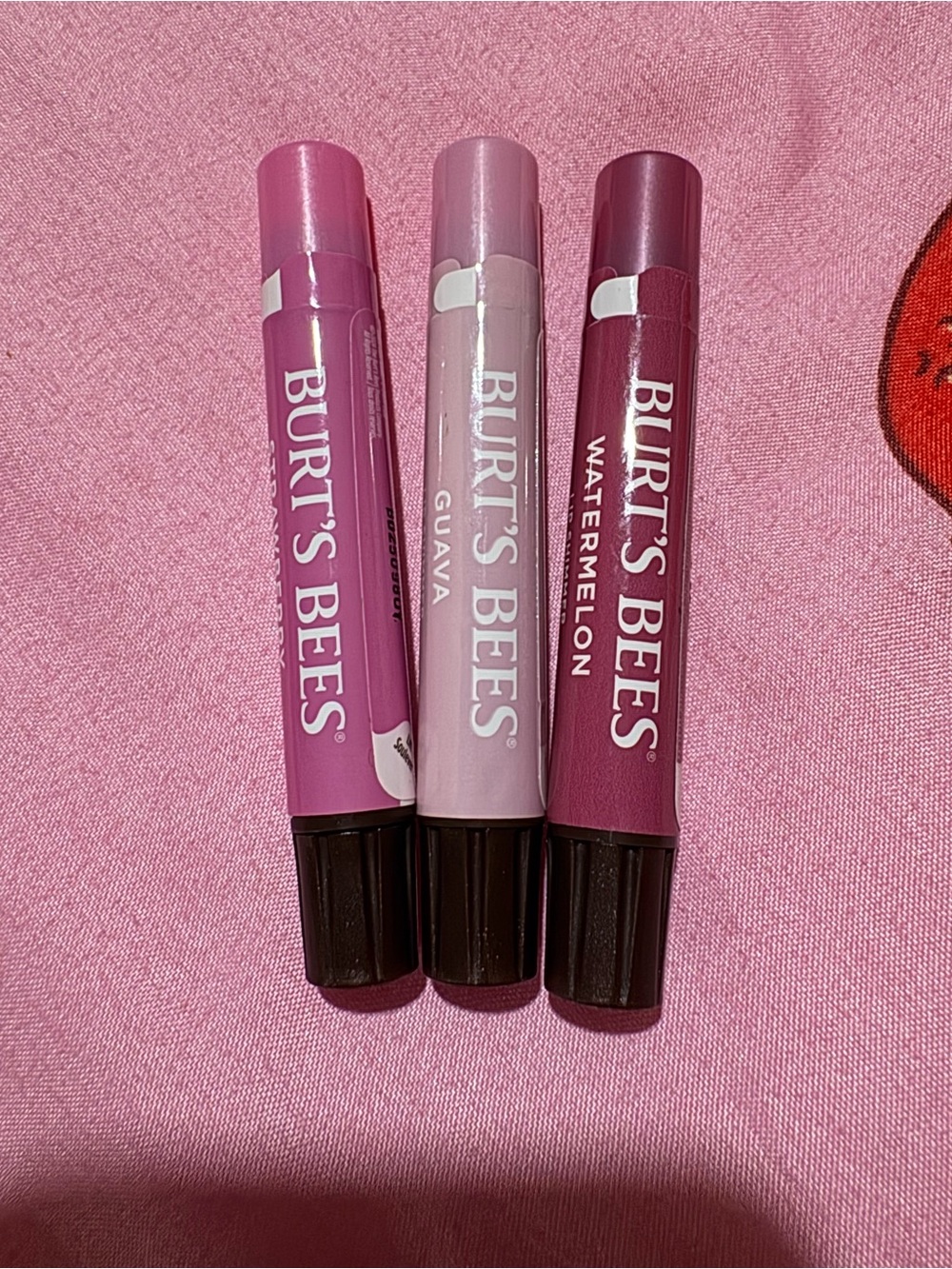 Burt's Bees Tinted Lip Balm Trio — Light Pink, Mauve Pink, Deep Rose